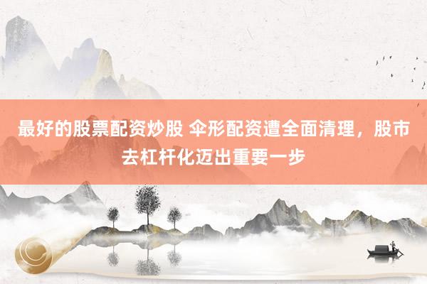 最好的股票配资炒股 伞形配资遭全面清理,股市去杠杆化迈出重要一步
